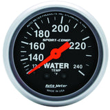 AutoMeter 3333 Traditional incandescent lighting illuminates around the perimeter of the dial
