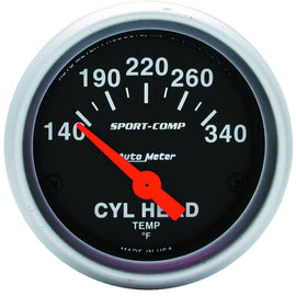 AutoMeter 3336 Traditional incandescent lighting illuminates around the perimeter of the dial