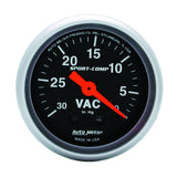 AutoMeter 3384 Traditional incandescent lighting illuminates around the perimeter of the dial