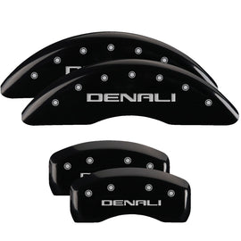 MGP Caliper Covers 34001SDNLBK Set of 4: Black finish, Silver Denali