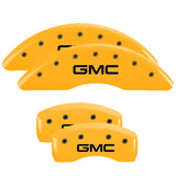 MGP Caliper Covers 34001SGMCYL Set of 4: Yellow finish, Black GMC