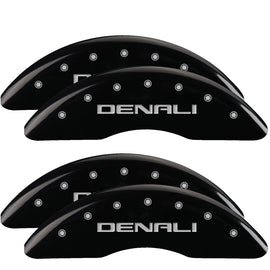 MGP Caliper Covers 34003SDNLBK Set of 4: Black finish, Silver Denali