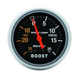 AutoMeter 3401 Traditional incandescent lighting illuminates around the perimeter of the dial