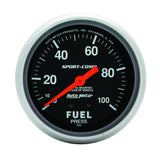 AutoMeter 3412 Traditional incandescent lighting illuminates around the perimeter of the dial