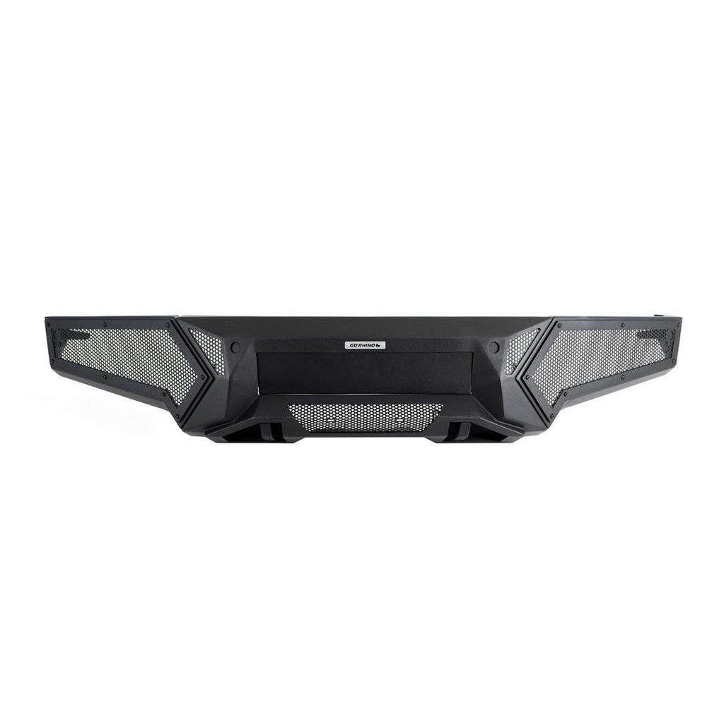Go Rhino 341301T Low profile steel bumper with powered light mount protects front of vehicle