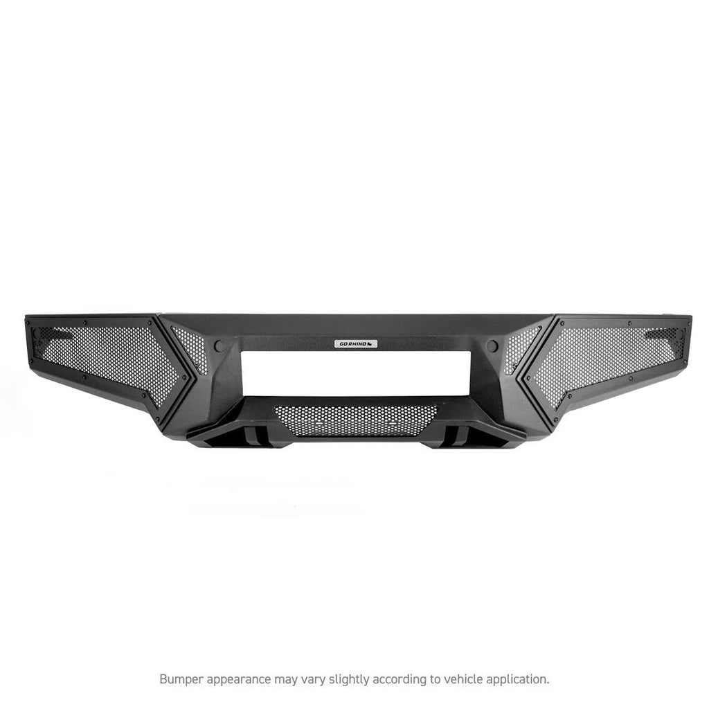 Go Rhino 34130T Low profile steel bumper protects front of vehicle