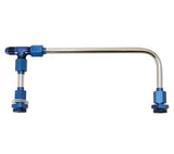 Jet Performance 34160BL Jet Dual Feed Fuel Line Kit 4160; Blue; Size -6AN In/Out; Includes Gaskets;