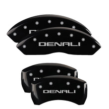 Load image into Gallery viewer, MGP Caliper Covers 34212SDNLBK Set of 4: Black finish, Silver Denali