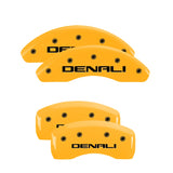 MGP Caliper Covers 34215SDNLYL Set of 4: Yellow finish, Black Denali