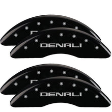 Load image into Gallery viewer, MGP Caliper Covers 34219SDNLBK Set of 4: Black finish, Silver Denali