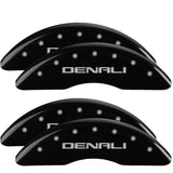 MGP Caliper Covers 34219SDNLBK Set of 4: Black finish, Silver Denali