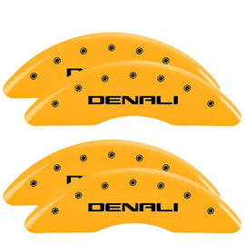MGP Caliper Covers 34219SDNLYL Set of 4: Yellow finish, Black Denali