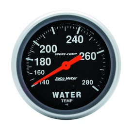 AutoMeter 3431 Traditional incandescent lighting illuminates around the perimeter of the dial