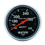 AutoMeter 3431 Traditional incandescent lighting illuminates around the perimeter of the dial