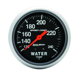 AutoMeter 3432 Traditional incandescent lighting illuminates around the perimeter of the dial