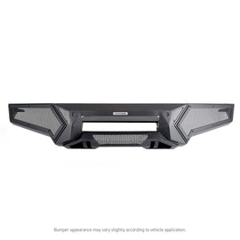 Go Rhino 343981T Low profile steel bumper with powered light mount protects front of vehicle