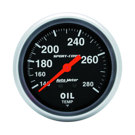 AutoMeter 3441 Traditional incandescent lighting illuminates around the perimeter of the dial