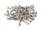 MSD 34604 Spark Plug Terminals, Straight Dual Crimp, Multi-Angle, Stainless Steel Qty 50