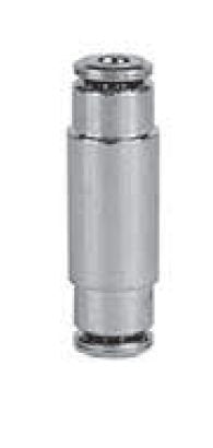 Firestone Ride-Rite 3466 Union 1/4 Tubing; Nickel (1 per pack)