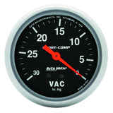 AutoMeter 3484 Traditional incandescent lighting illuminates around the perimeter of the dial