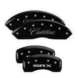 MGP Caliper Covers 35002SSRXBK Set of 4: Black finish, Silver Cadillac / SRX