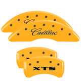 MGP Caliper Covers 35008SXTSYL Set of 4: Yellow finish, Black Cadillac / XTS