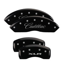 Load image into Gallery viewer, MGP Caliper Covers 35010SXLRBK Set of 4: Black finish, Silver Cadillac / XLR