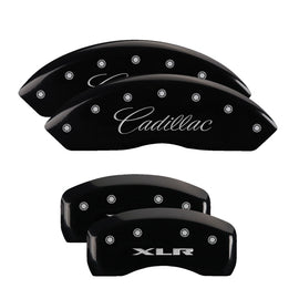 MGP Caliper Covers 35010SXLRBK Set of 4: Black finish, Silver Cadillac / XLR