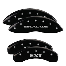 MGP Caliper Covers 35014SEXTBK Set of 4: Black finish, Silver Escalade / EXT