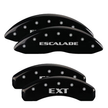 Load image into Gallery viewer, MGP Caliper Covers 35029SEXTBK Set of 4: Black finish, Silver Escalade / EXT