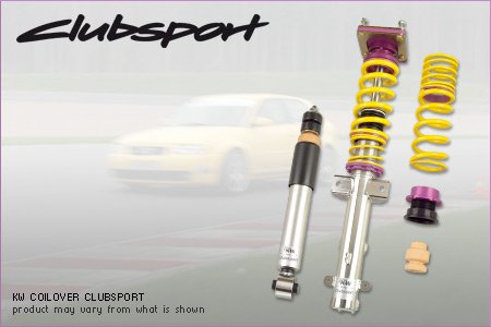 KW 35220813 Adjustable Coilovers, Aluminum Top Mounts, Independent Compression and Rebound