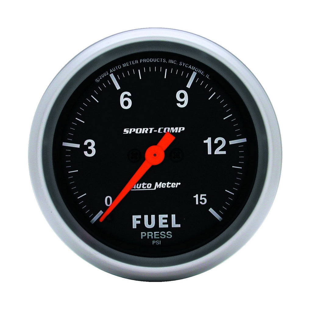 AutoMeter 3561 Traditional incandescent lighting illuminates around the perimeter of the dial