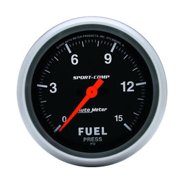 AutoMeter 3561 Traditional incandescent lighting illuminates around the perimeter of the dial