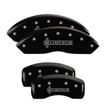 Load image into Gallery viewer, MGP Caliper Covers 36006SLCNBK Set of 4: Black finish, Silver Lincoln