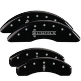 MGP Caliper Covers 36010SLC1BK Set of 4: Black finish, Silver Lincoln / Star logo