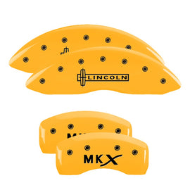MGP Caliper Covers 36021SLCXYL Set of 4: Yellow finish, Black Lincoln / MKX