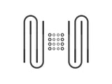 ICON Vehicle Dynamics 37001 2000-2004 FORD SUPER DUTY FRONT SEMI ROUND U-BOLT KIT