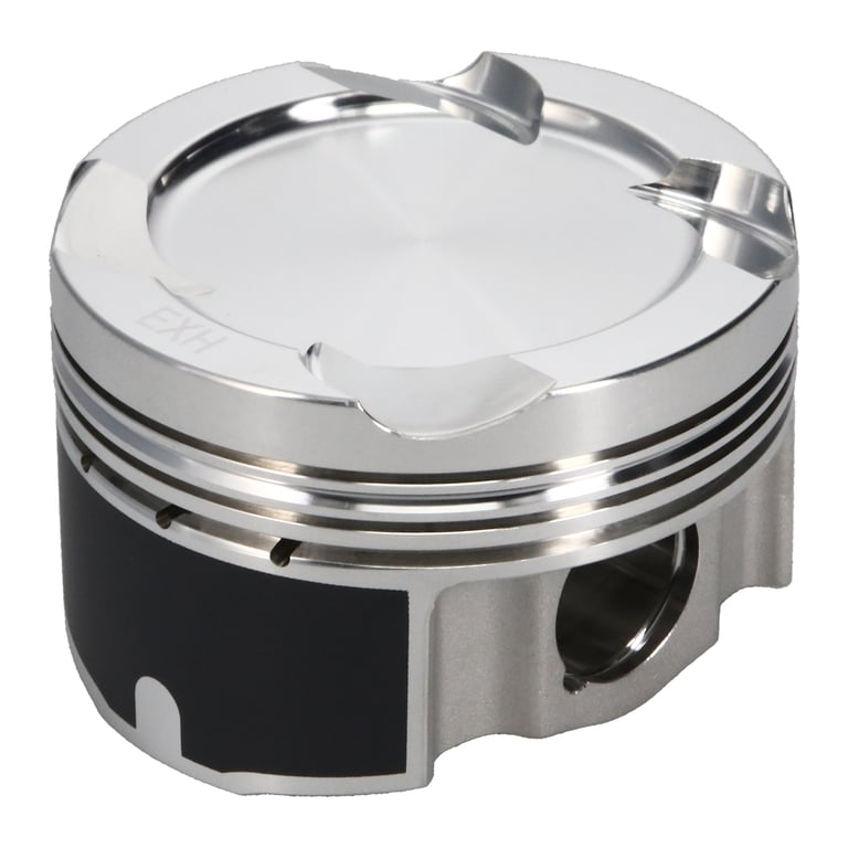 JE Pistons 371718 Piston Set, 2618, Inv Dome/Dish, 3.228 Bore, 1.307 CD, 0.866 Pin Dia, Set of 6.