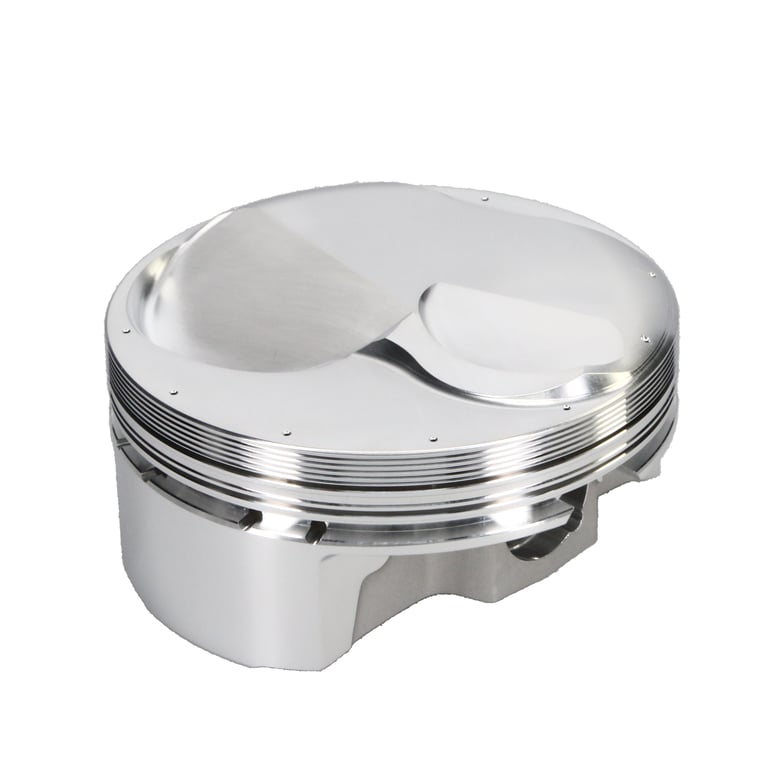 JE Pistons 377886 Piston Set, 2618, Dome, 4.600 Bore, 1.120 CD, 0.990 Pin Dia, Set of 8.