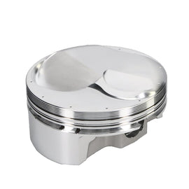 JE Pistons 377886 Piston Set, 2618, Dome, 4.600 Bore, 1.120 CD, 0.990 Pin Dia, Set of 8.