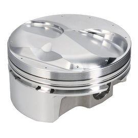JE Pistons 377917 Piston Set, 2618, Dome, 4.600 Bore, 1.270 CD, 0.990 Pin Dia, Set of 8.