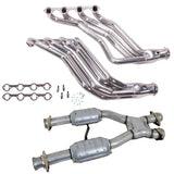 BBK Performance Parts 15693 86-93 MUSTANG 1-3/4 LONG TUBE 351 SWAP HEADERS PLUS MID PIPE (SILVER CERAMIC)
