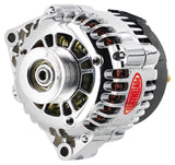 Powermaster Performance 38247 Alternator; AD230; Offset 2 in. Spools; 165 Amp; 100 Idle; Chrome;