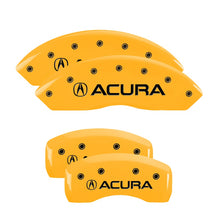 Load image into Gallery viewer, MGP Caliper Covers 39001SACUYL Set of 4: Yellow finish, Black Acura