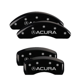 MGP Caliper Covers 39004SACUBK Set of 4: Black finish, Silver Acura