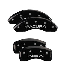 Load image into Gallery viewer, MGP Caliper Covers 39008SNSXBK Set of 4: Black finish, Silver Acura / NSX
