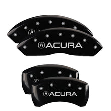 Load image into Gallery viewer, MGP Caliper Covers 39014SACUBK Set of 4: Black finish, Silver Acura