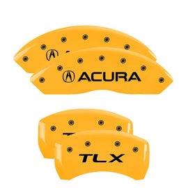 MGP Caliper Covers 39018STLXYL Set of 4: Yellow finish, Black Acura / TLX