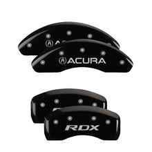 Load image into Gallery viewer, MGP Caliper Covers 39019SRDXBK Set of 4: Black finish, Silver Acura / RDX