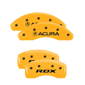 MGP Caliper Covers 39019SRDXYL Set of 4: Yellow finish, Black Acura / RDX